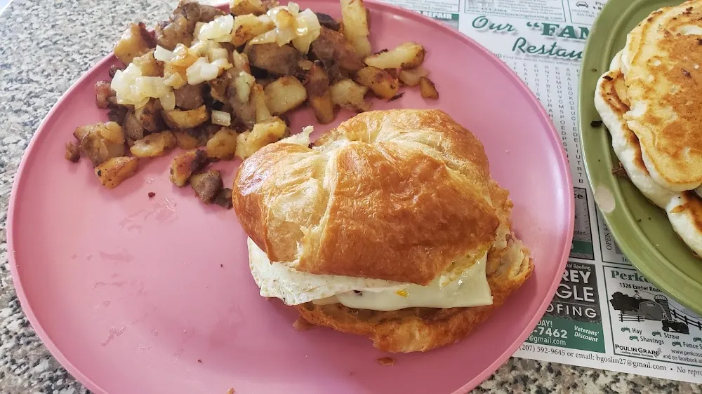 Sausage Breakfast Sandwich on a Croissant