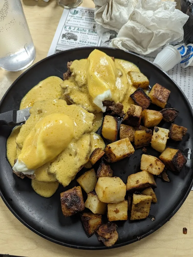 Shaved Steak Eggs Benedict